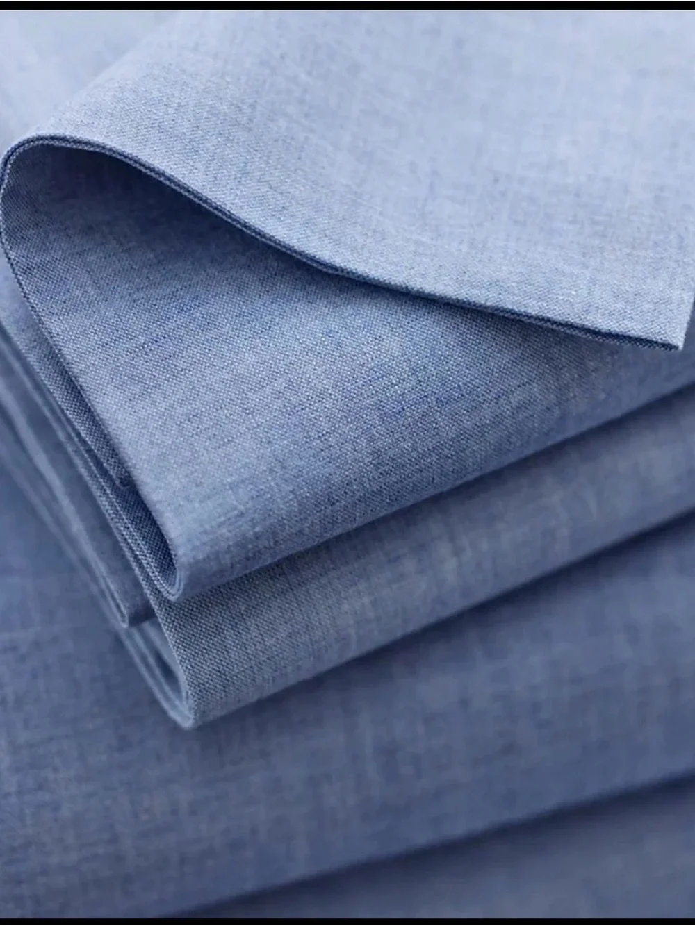 NEW! Lauren Ralph Lauren Chambray Light Blue Cotton KING Bedding Set